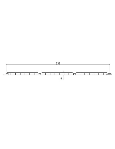 Falso Techo Cuvertec Forma en PVC - Caja de 30 ml (10 m²)