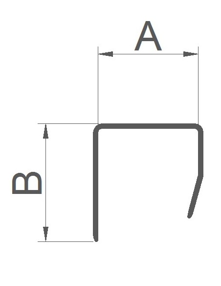 Perfil U de 10 mm de Policarbonato - Caja de 42 ml