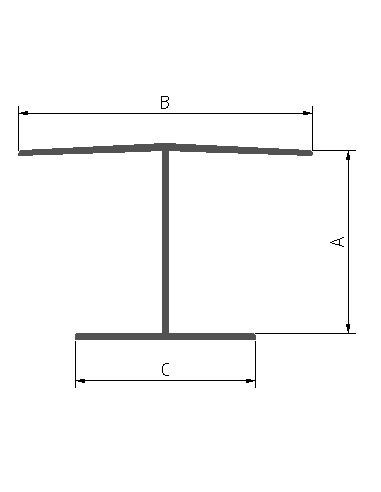Perfil H de 5 mm en PVC - Caja de 30 ml