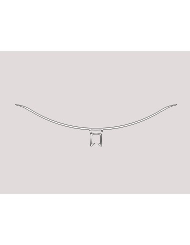 Perfil Sanitario de 100 mm y Soporte de 40x40 mm en PVC - Caja de 60 ml