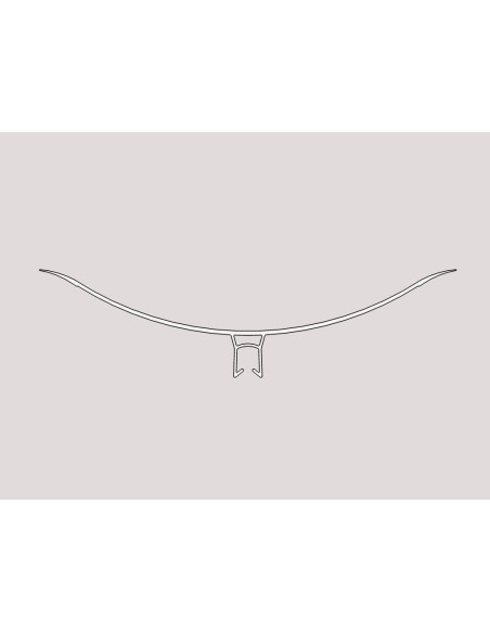 Perfil Sanitario de 100 mm y Soporte de 40x40 mm en PVC - Caja de 60 ml