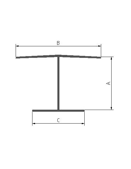 Perfil H de 20 mm en PVC - Caja de 30 ml