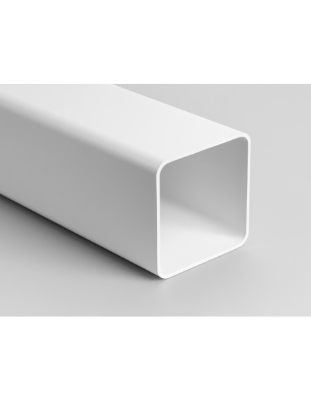 Tubo Cuadrado de 130x130x4 mm de PVC - pieza de 2 mts