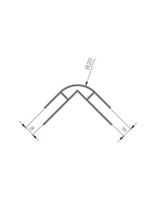 Cantonera Exterior Cuvertec en PVC acabado curvo - Caja de 15 ml
