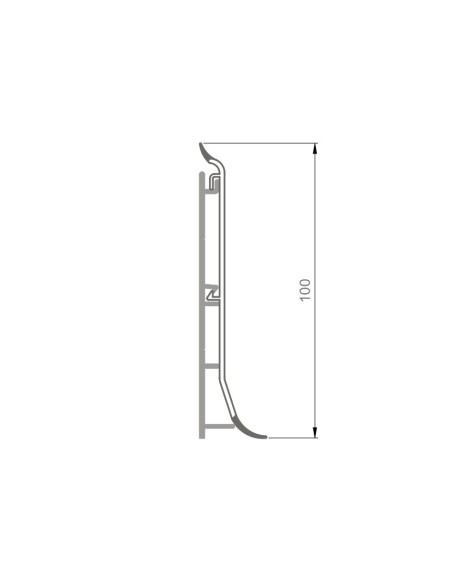 Zócalo-Rodapie MIX de 100 mm Tapa+base en PVC - Caja de 36 ml