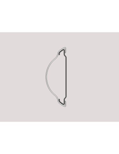 Protector Pared de 100 mm en PVC gris - Caja de 36 ml