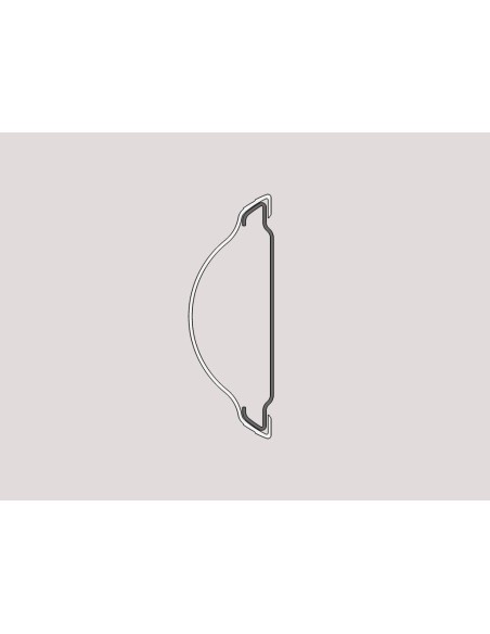 Protector Pared de 100 mm en PVC gris - Caja de 36 ml