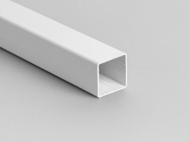 Tubo Cuadrado de 45x45x2.5 mm de PVC blco caja de 10 pzas de 3 mts