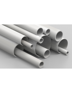 TUBO Ø 32X27mm. PVC blc.  caja 10 pzas. de 3 mts.