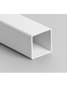 Tubo Cuadrado de 30x30X3 mm de PVC blanco - caja 10 piezas de 3 mts ( 30ml)